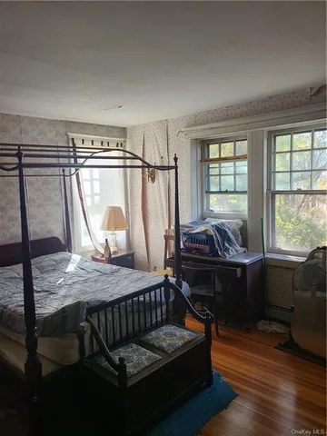 a view of a building with a tree