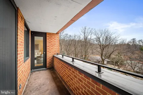 a view of balcony with couch