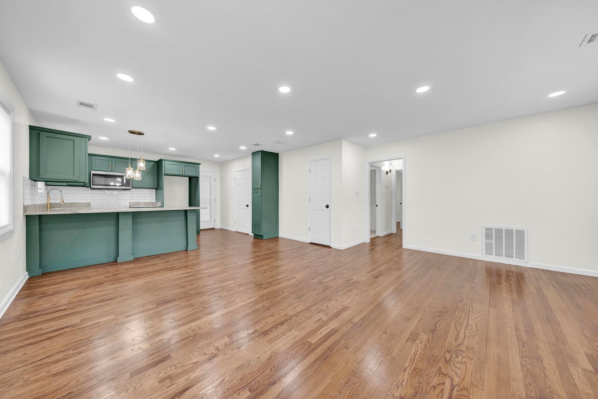 6681 Raleigh Millington Road Millington, TN 38053 - Photo 5 of 28 Unfurnished living room with light wood-type flooring and recessed lighting
