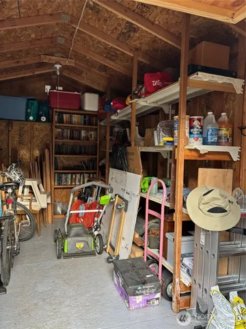 a view of outdoor space with racks