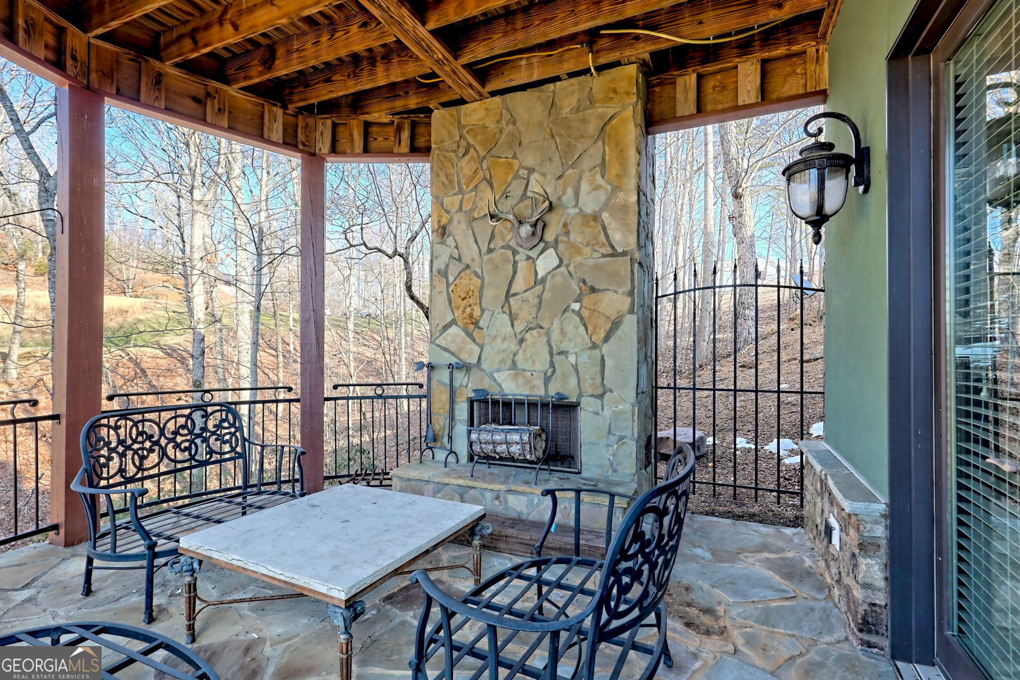 689 Waterfall Drive Clayton, GA 30525 - Photo 73 of 108 a view of a balcony dining table and chairs