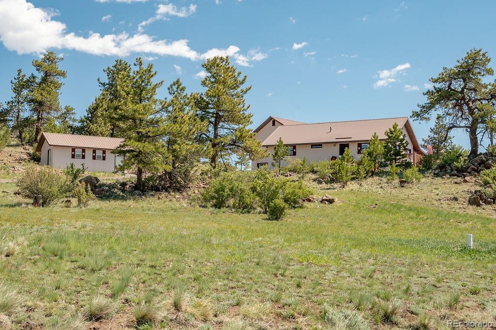 681 Forge Road Hartsel, CO 80449 - Photo 1 of 41 a view of a big yard with plants and large trees