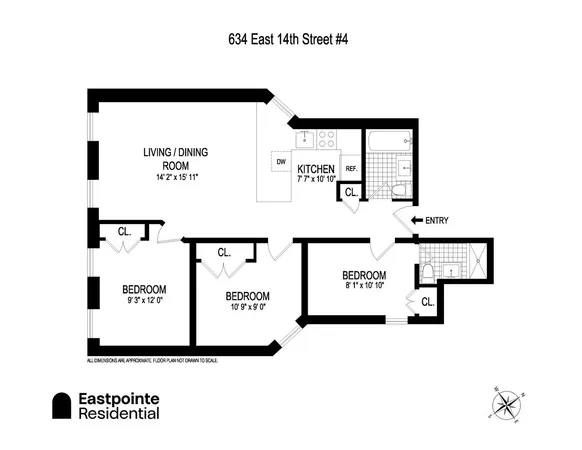 $995,000 | 634 East 14th Street, Unit 4 | East Village