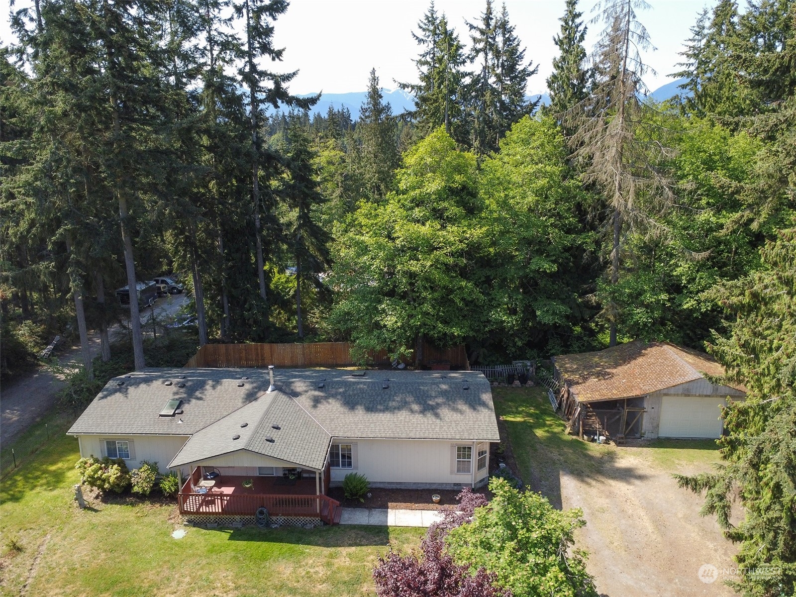 1010 Lemmon Road Port Angeles, WA 98362 - Photo 2 of 40 an aerial view of a house with yard swimming pool and outdoor seating