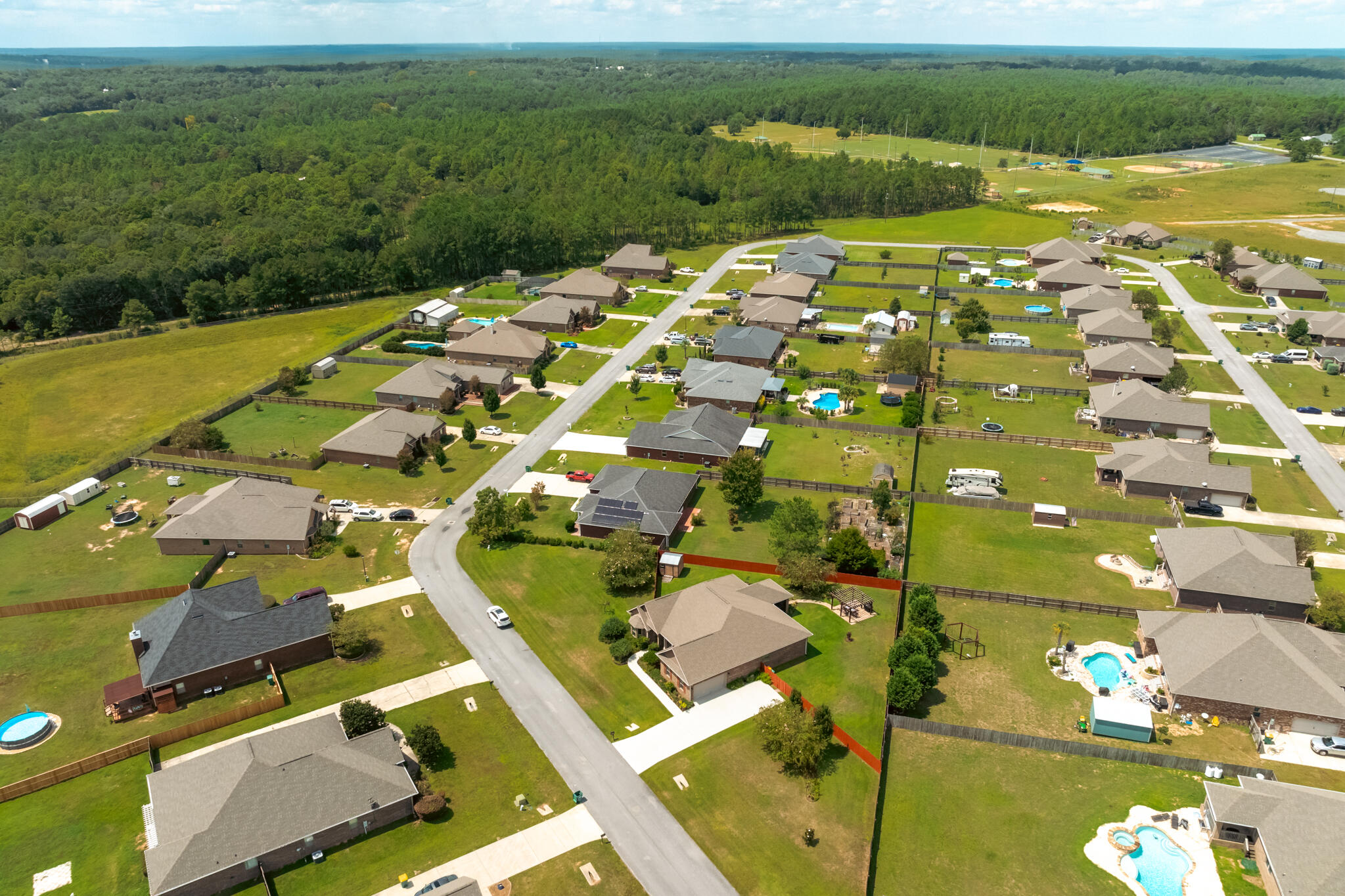 3379 Citrine Circle Crestview, FL 32539 - Photo 11 of 33 an aerial view of residential houses with outdoor space