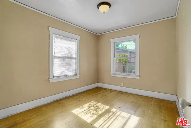 a view of a livingroom with a window