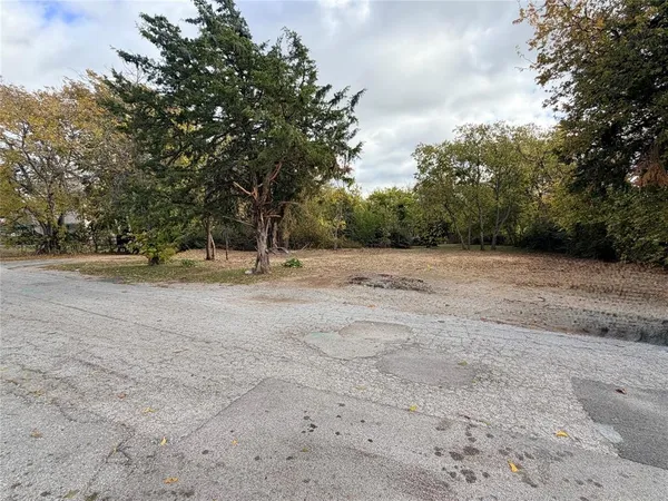 a view of road with trees