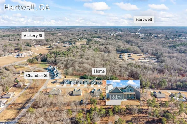 a view of a big house