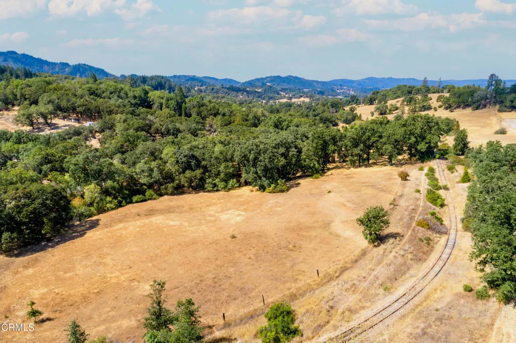 18300 Walker Road Willits, CA 95490 - Photo 4 of 22 a view of a yard with a mountain