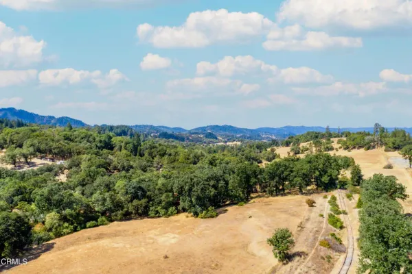 a view of a snow in a yard