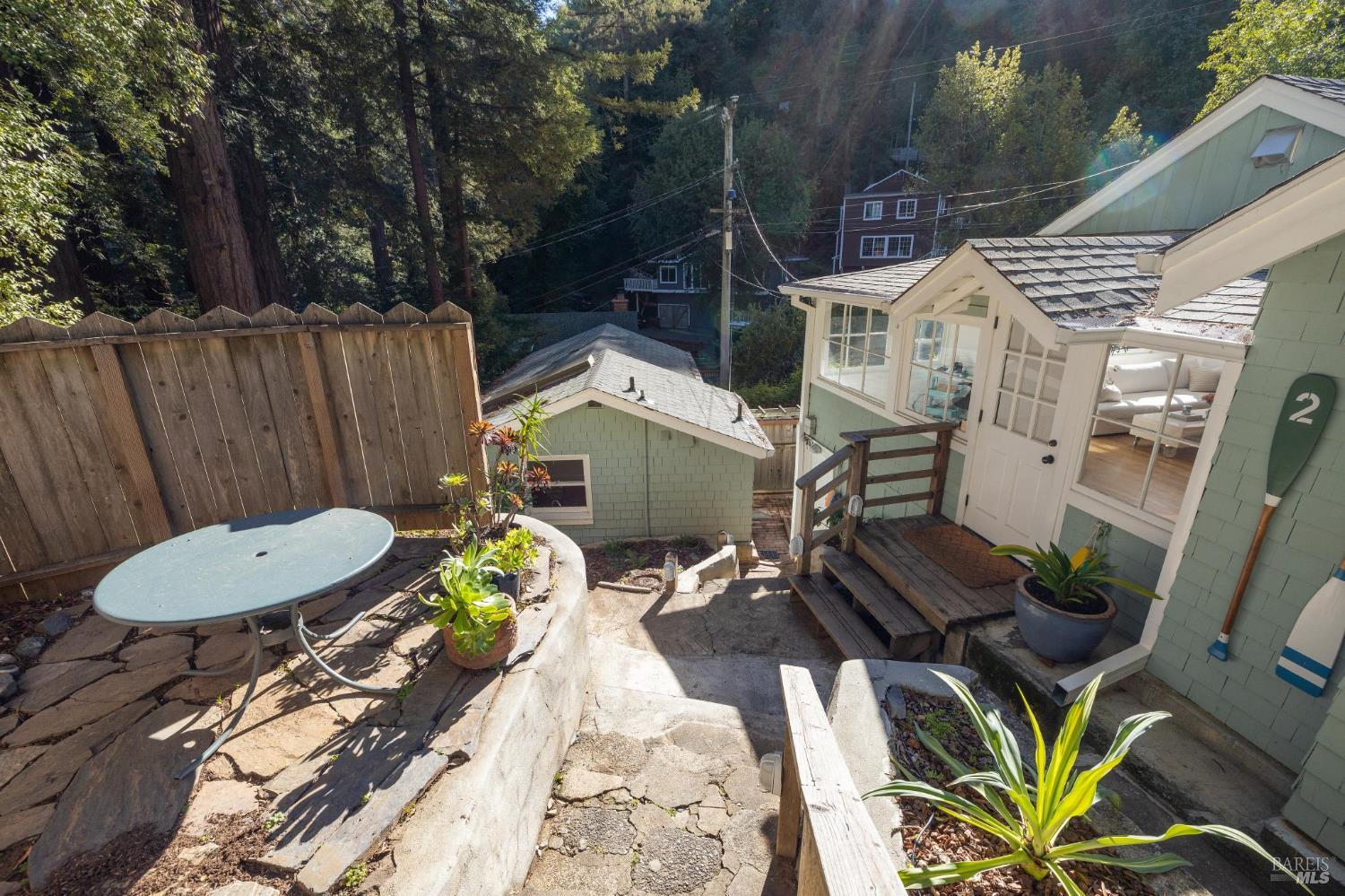 40 Canyon Road San Anselmo, CA 94960 - Photo 17 of 56 Main cottage on the right, and unit 1 just below.
