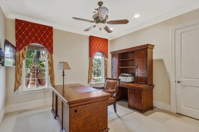 a view of a balcony with wooden floor and outdoor space