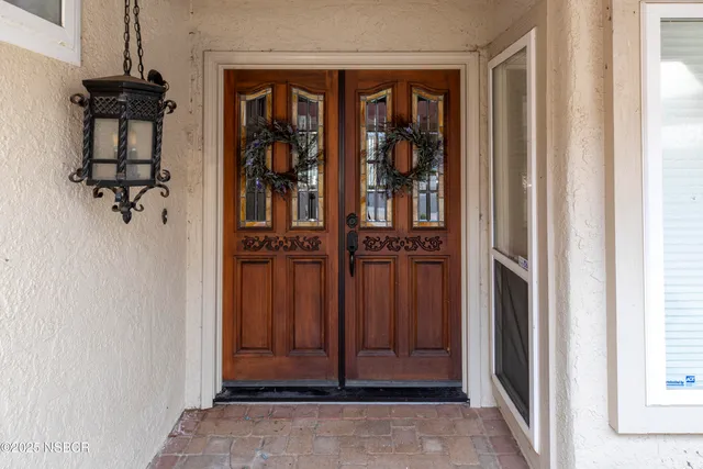 a view of front door