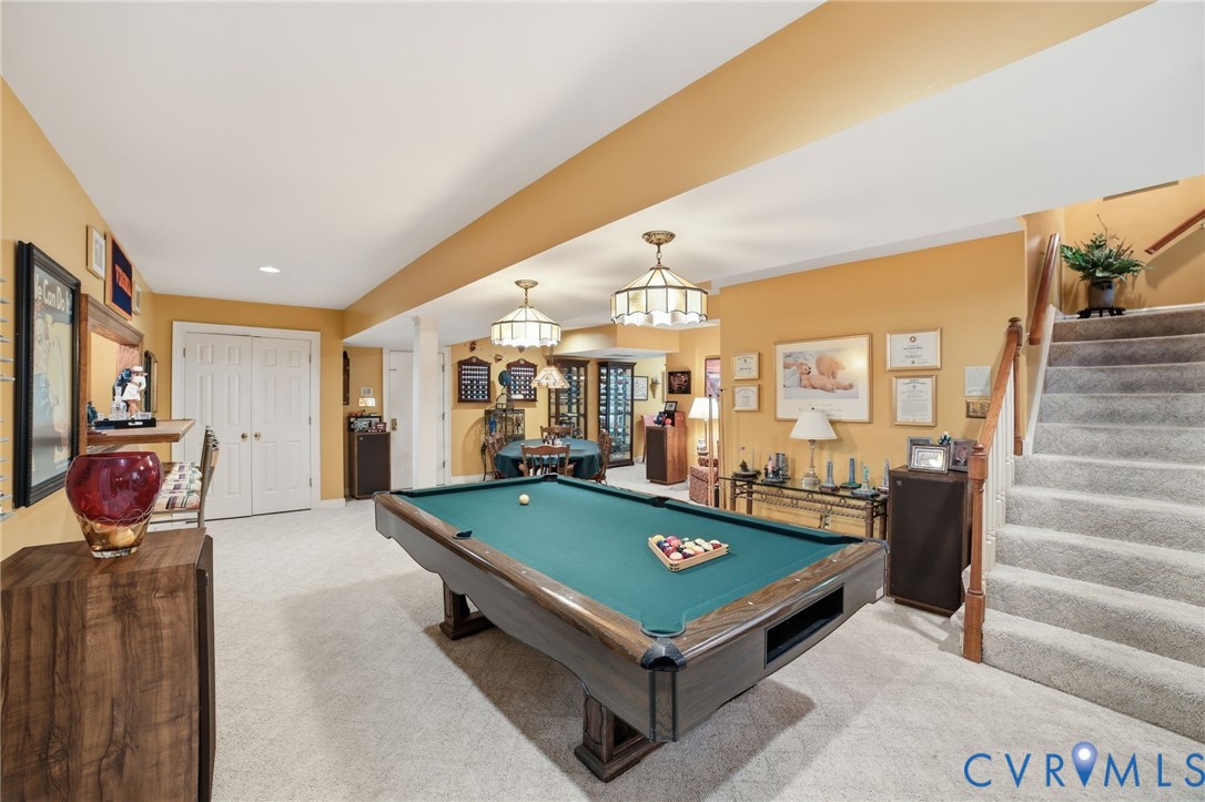 3950 Reeds Landing Circle Midlothian, VA 23113 - Photo 30 of 50 a room with pool table and glass windows