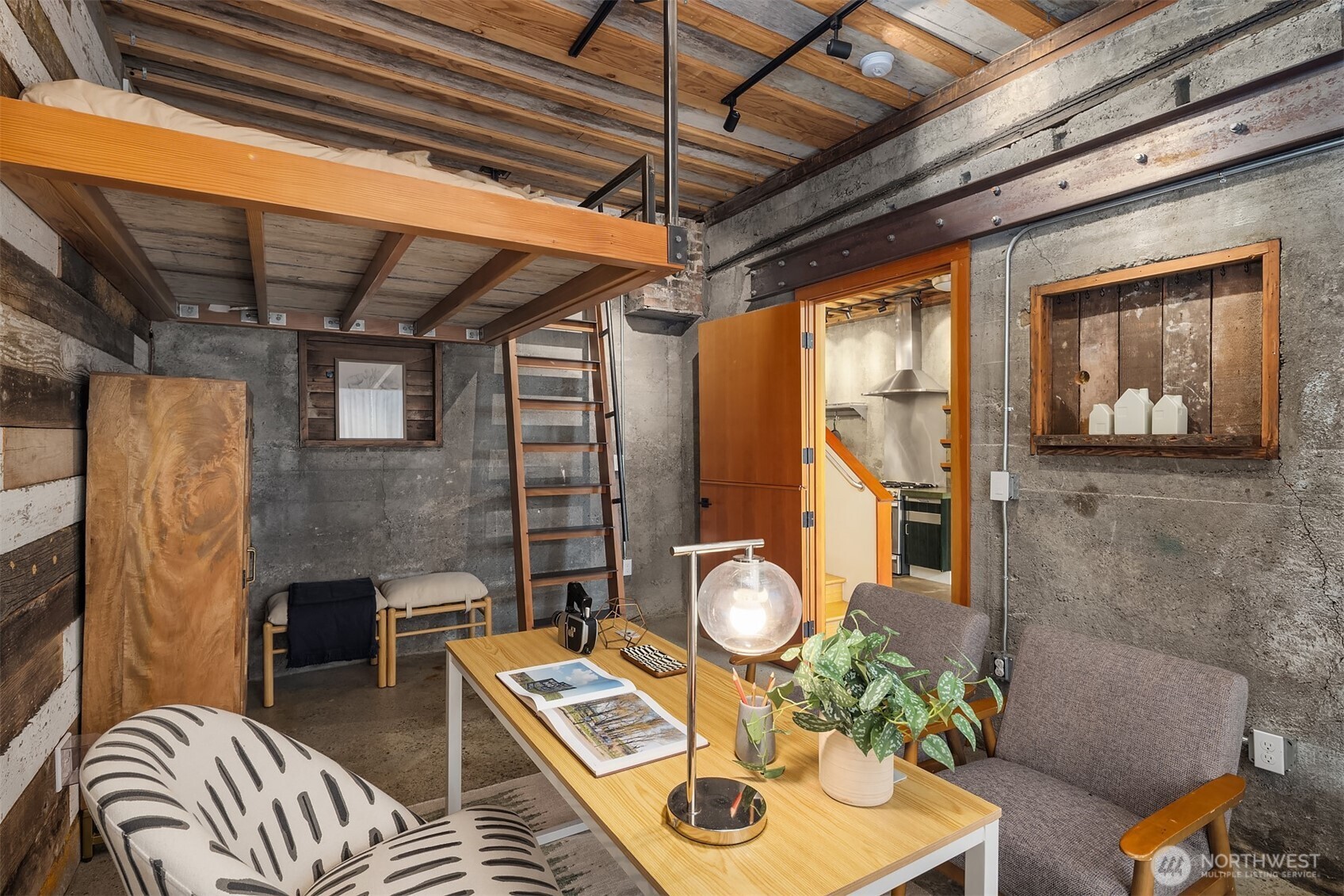 112 18th Avenue Seattle, WA 98122 - Photo 11 of 30 a living room with furniture and a fireplace
