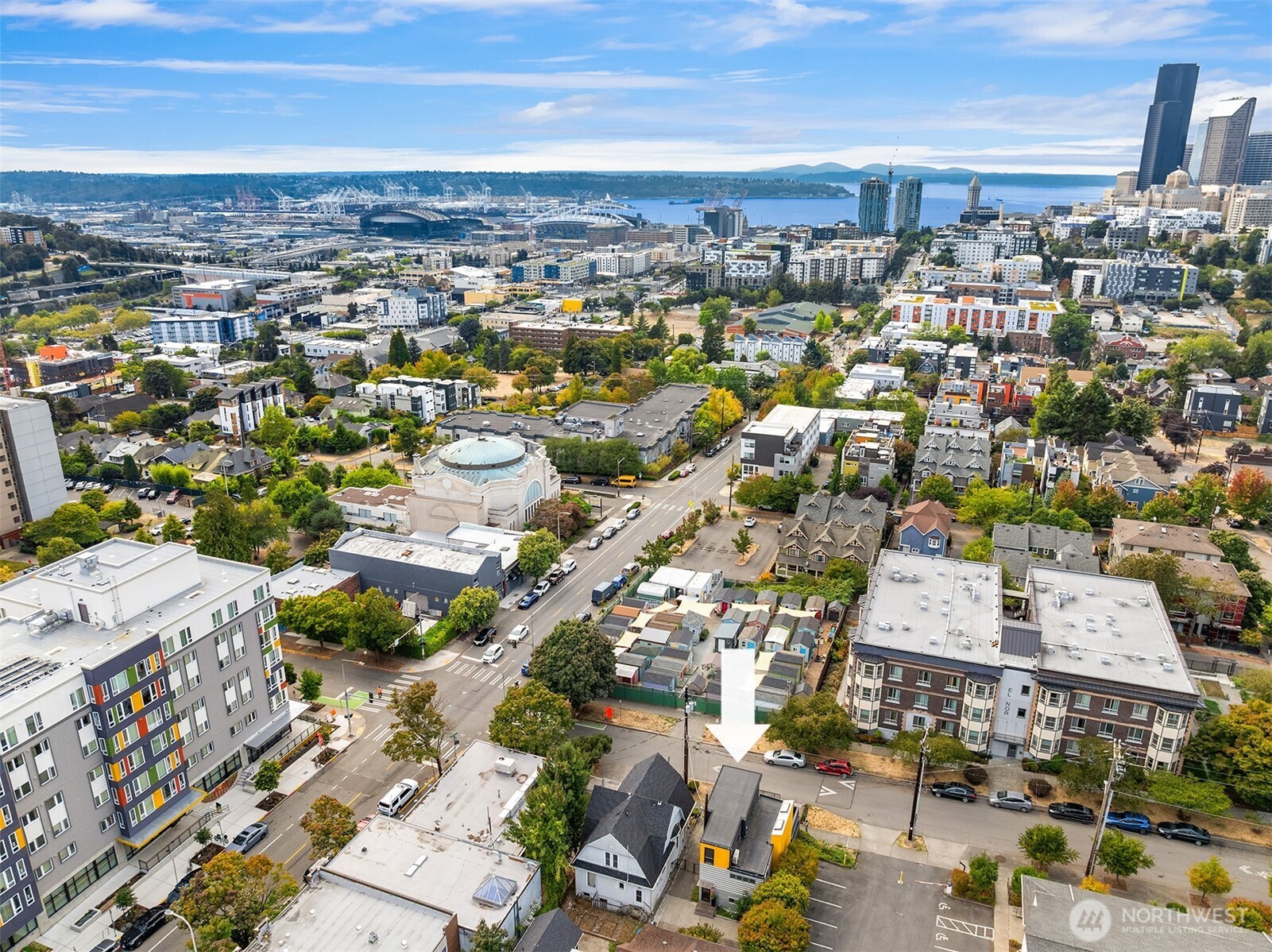 112 18th Avenue Seattle, WA 98122 - Photo 30 of 30 an aerial view of residential building with parking