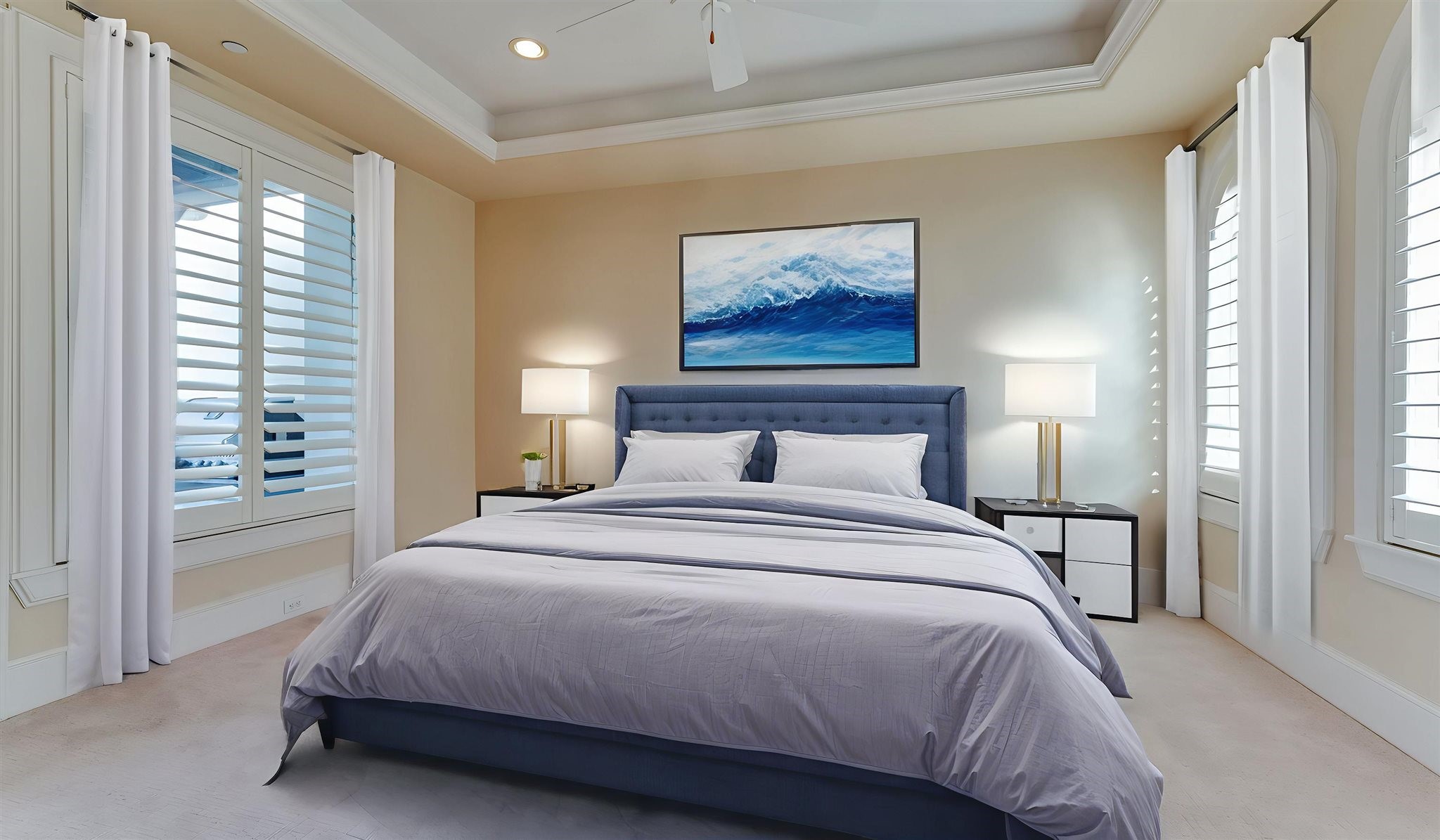 1700 Sunset Boulevard, Unit E Houston, TX 77005 - Photo 39 of 48 a bedroom with a bed and a painting on the wall