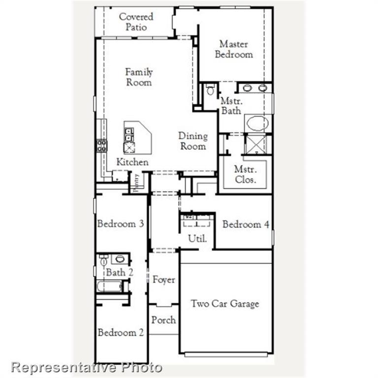 1128 Hitching Post Way Oak Point, TX 75068 - Photo 2 of 2 Austwell First Floor Plan