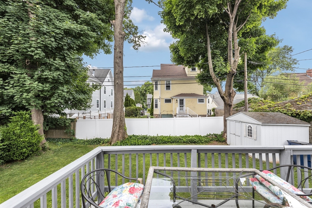 196 Maple Street Boston, MA 02132 - Photo 30 of 33 a view of a balcony with lake view