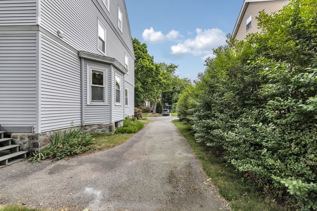 196 Maple Street Boston, MA 02132 - Photo 33 of 33 a view of a backyard with plants