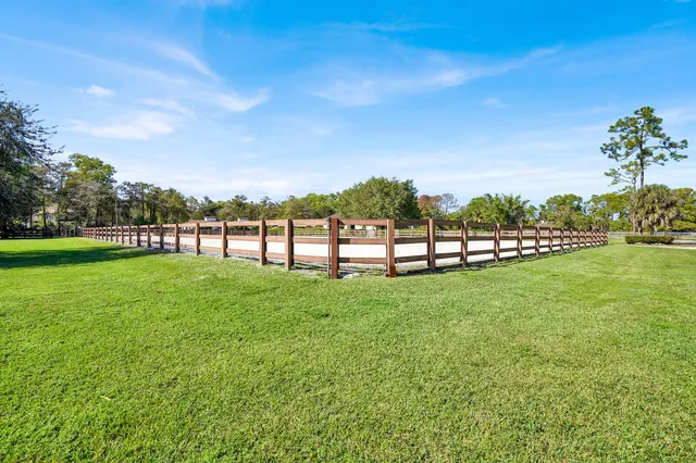 a view of a garden with houses