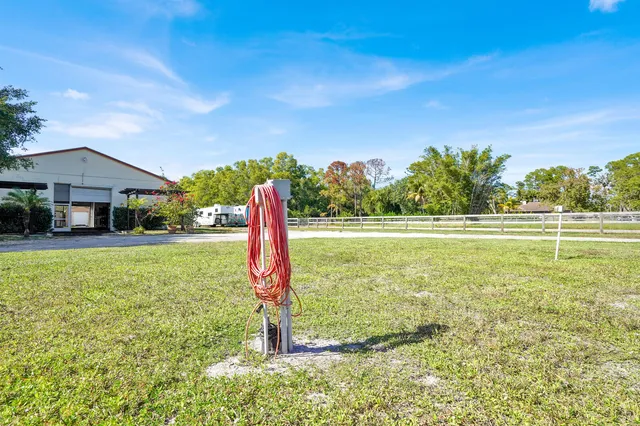 a view of yard with grass and trees