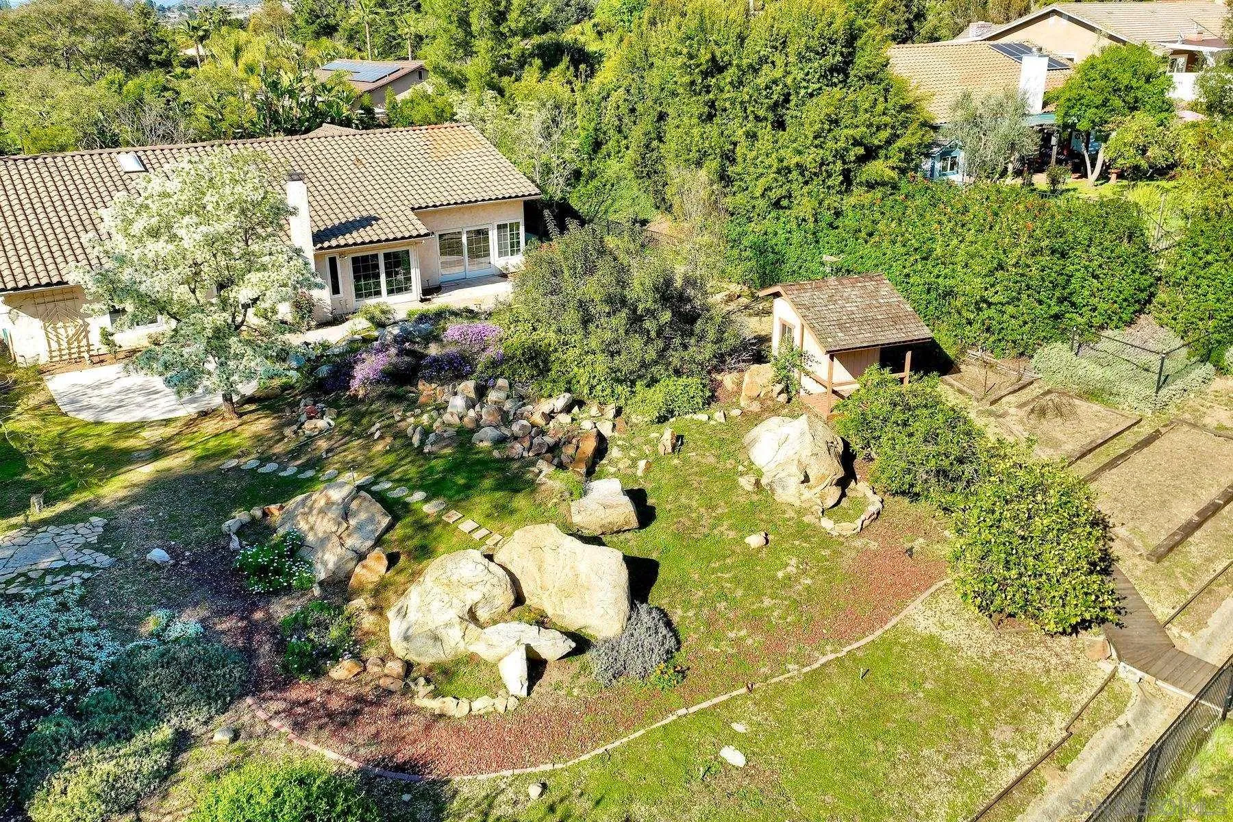 13145 Silver Saddle Lane Poway, CA 92064 - Photo 46 of 53 an aerial view of residential house with an outdoor space and seating