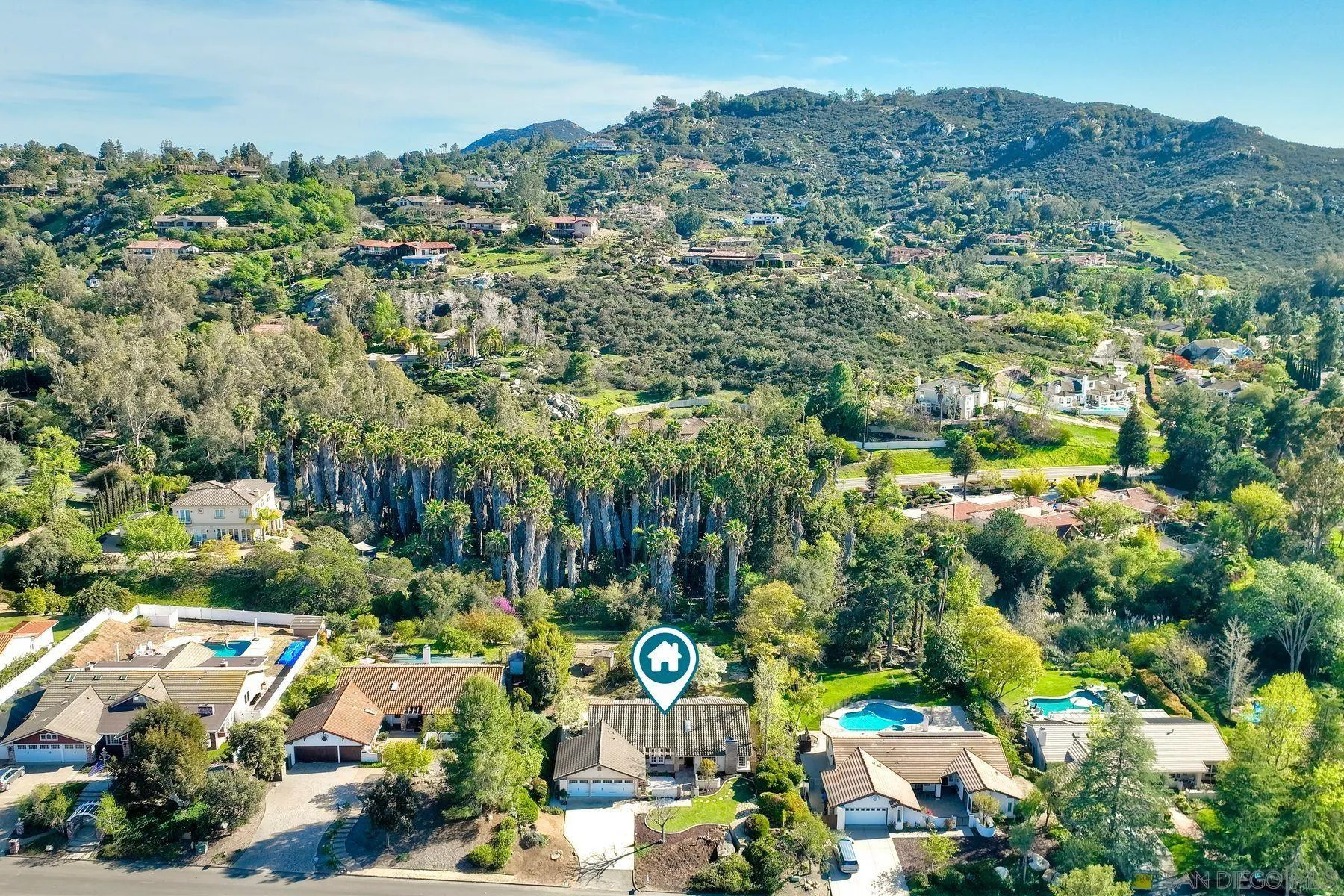 13145 Silver Saddle Lane Poway, CA 92064 - Photo 48 of 53 an aerial view of residential houses with outdoor space and street view