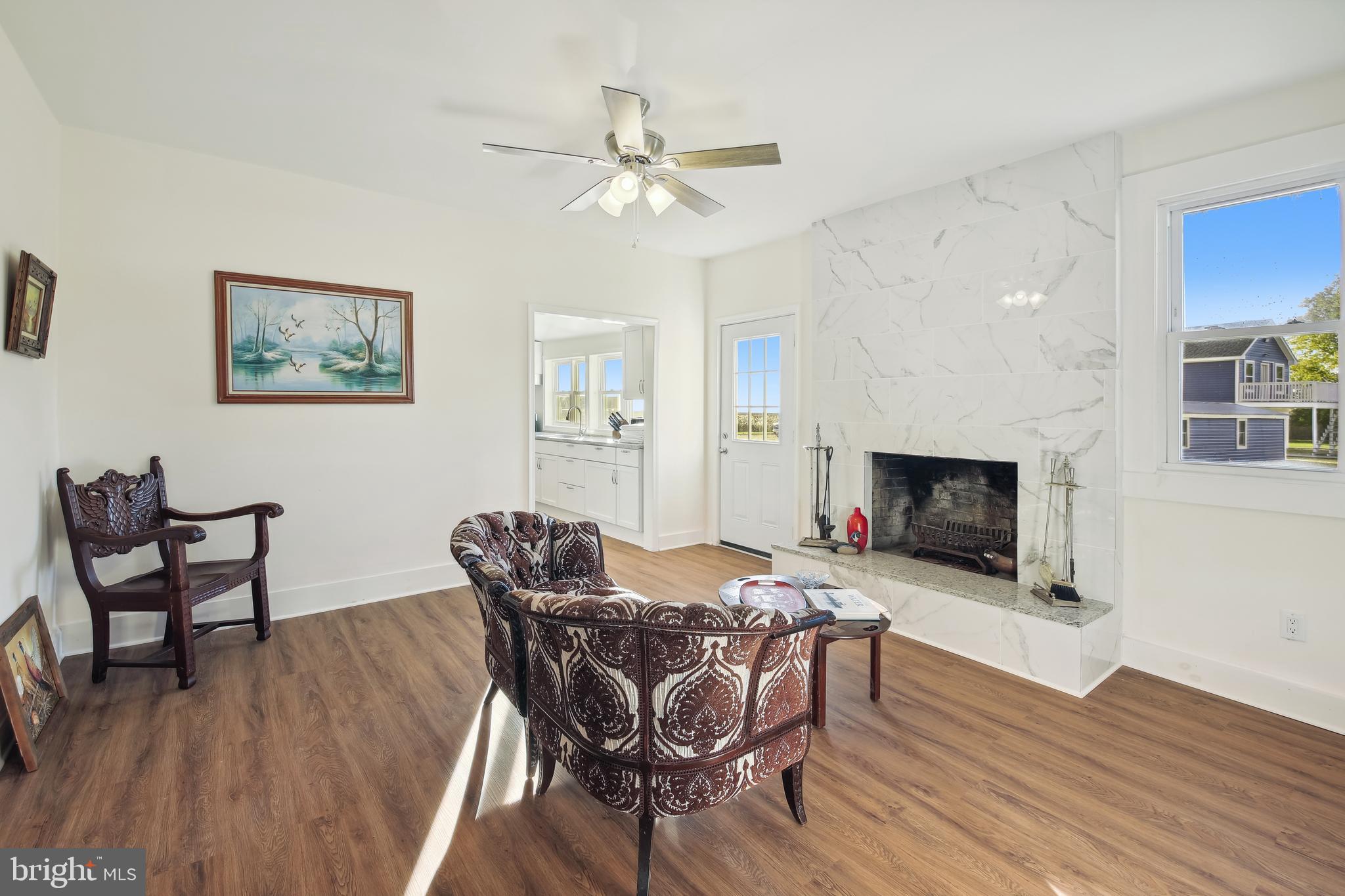 23391 Custom House Road Deal Island, MD 21821 - Photo 5 of 64 Living Room to Kitchen