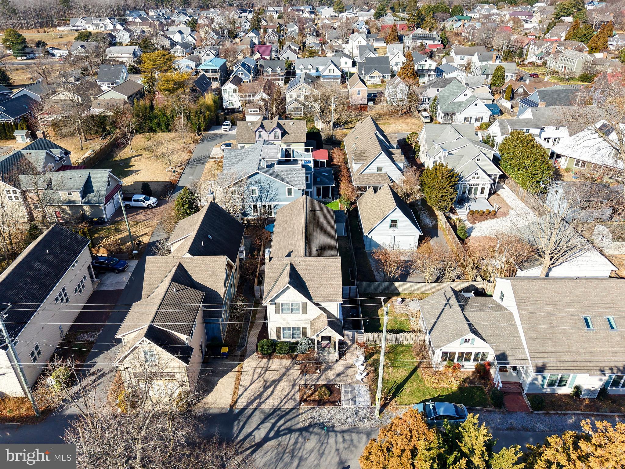 412 Mulberry Street Lewes, DE 19958 - Photo 73 of 74 an aerial view of a house with wooden stairs