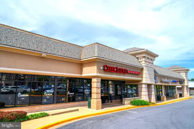 a view of a building with a swimming pool