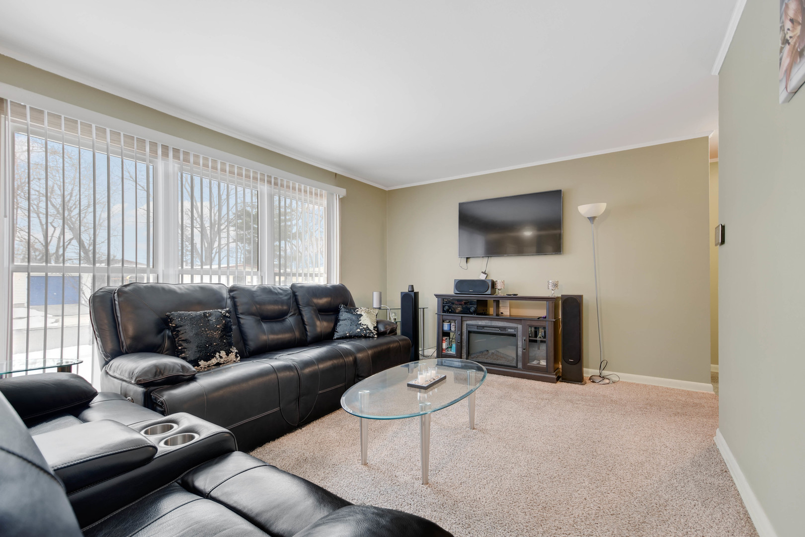 314 Windsor Street Park Forest, IL 60466 - Photo 4 of 20 a living room with furniture and a flat screen tv