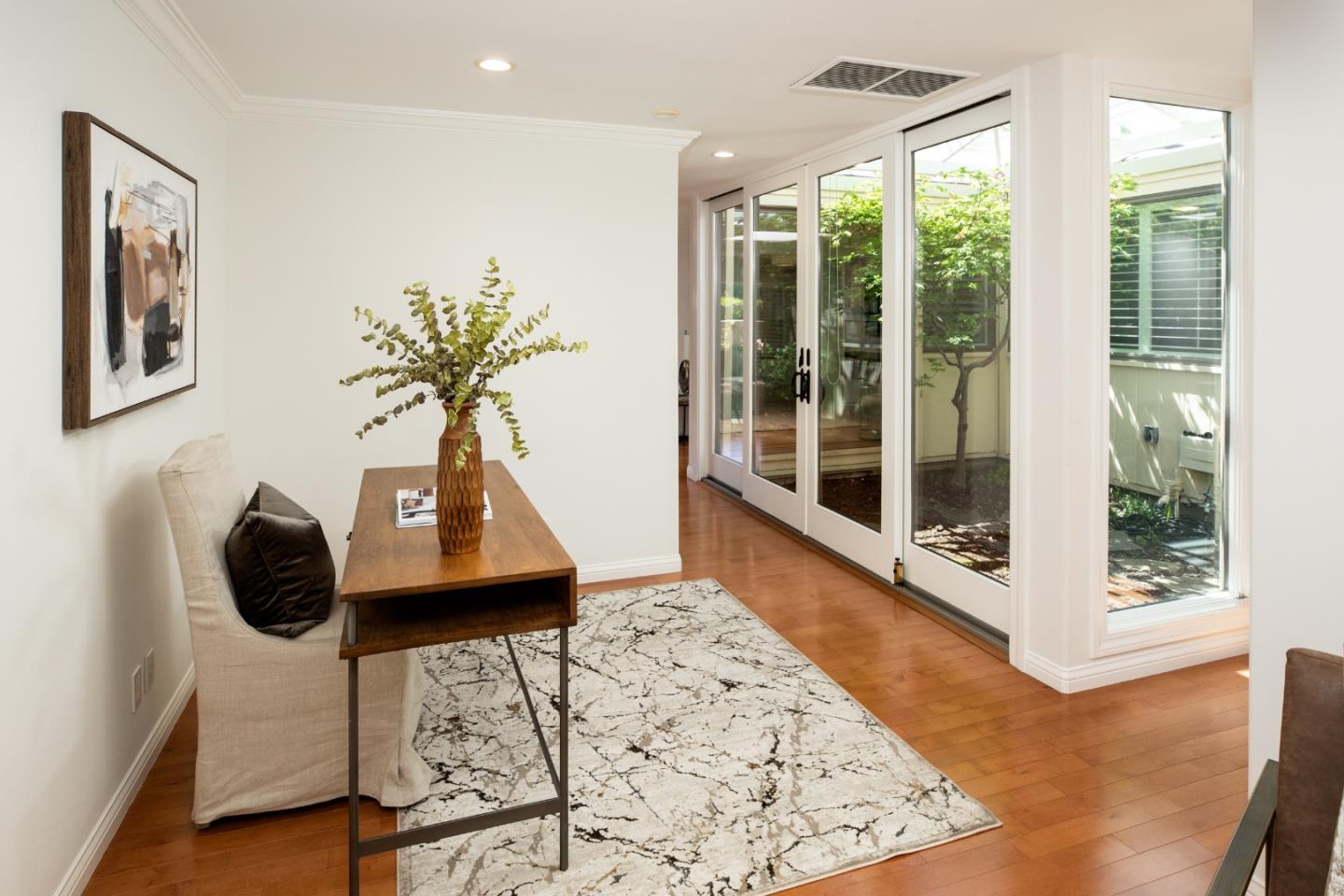 70 Bay Tree Lane Los Altos, CA 94022 - Photo 16 of 37 a view of living room with furniture and floor to ceiling window