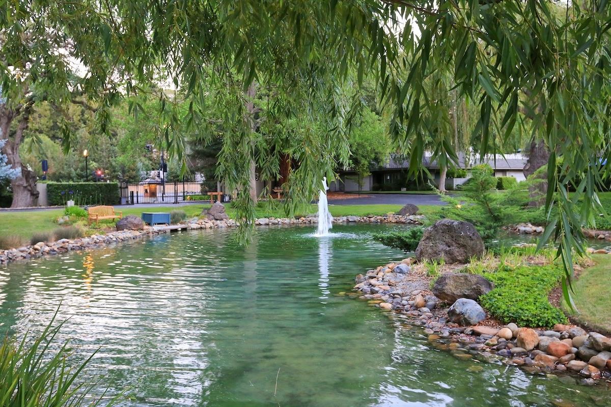 70 Bay Tree Lane Los Altos, CA 94022 - Photo 37 of 37 a view of a lake with a house in the background