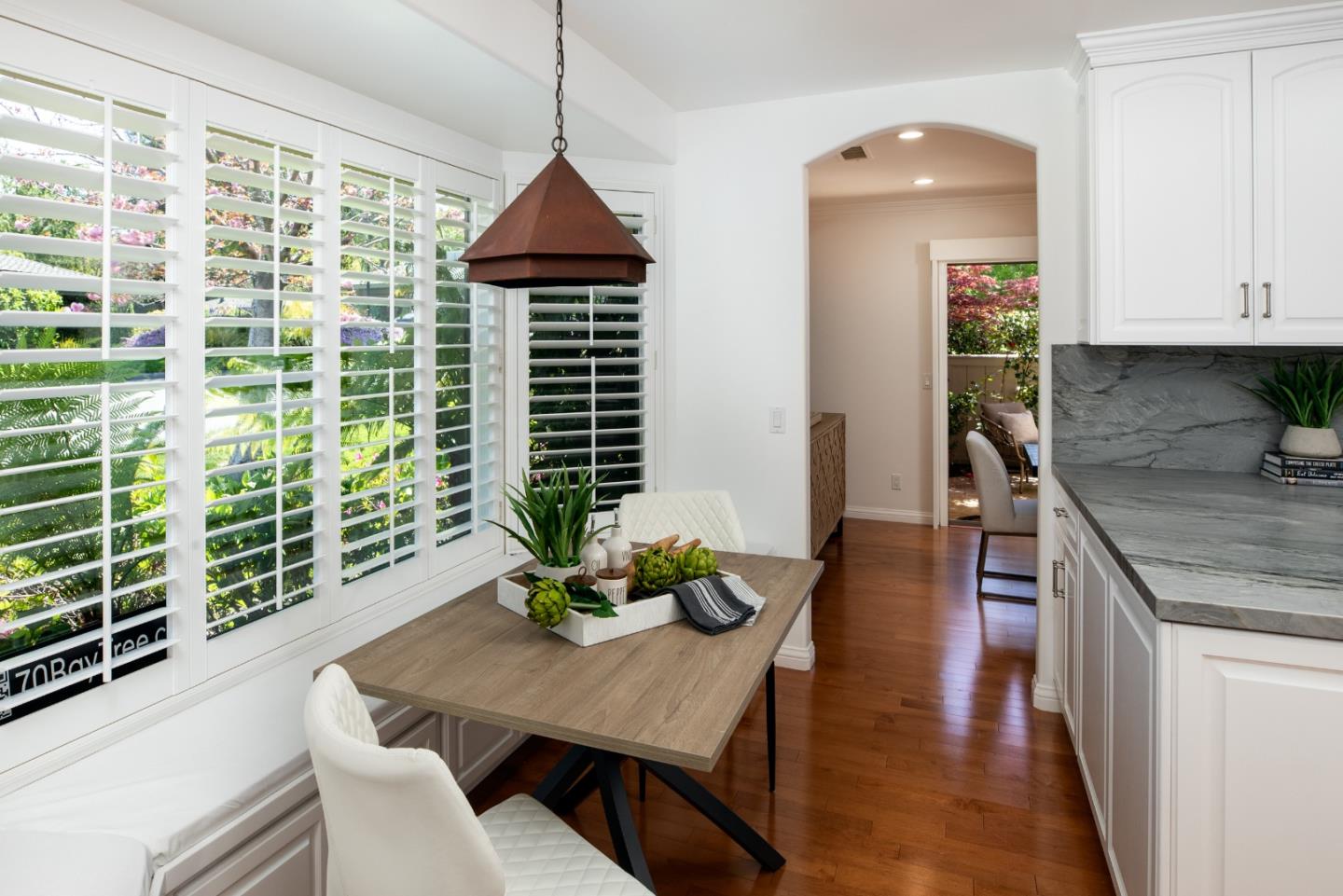 70 Bay Tree Lane Los Altos, CA 94022 - Photo 4 of 37 a dining room with furniture window and wooden floor