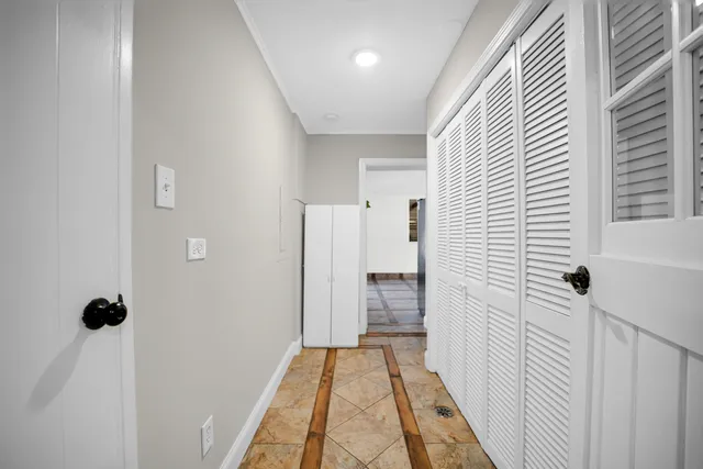 a view of a walk in closet