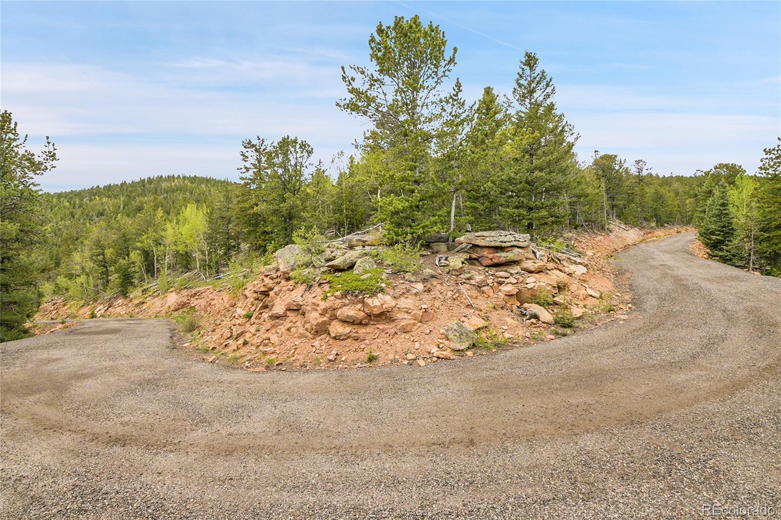 0 Mule Slide Trail Conifer, CO 80433 - Photo 20 of 40 a view of a road with a big yard