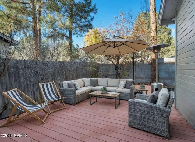 a backyard of a house