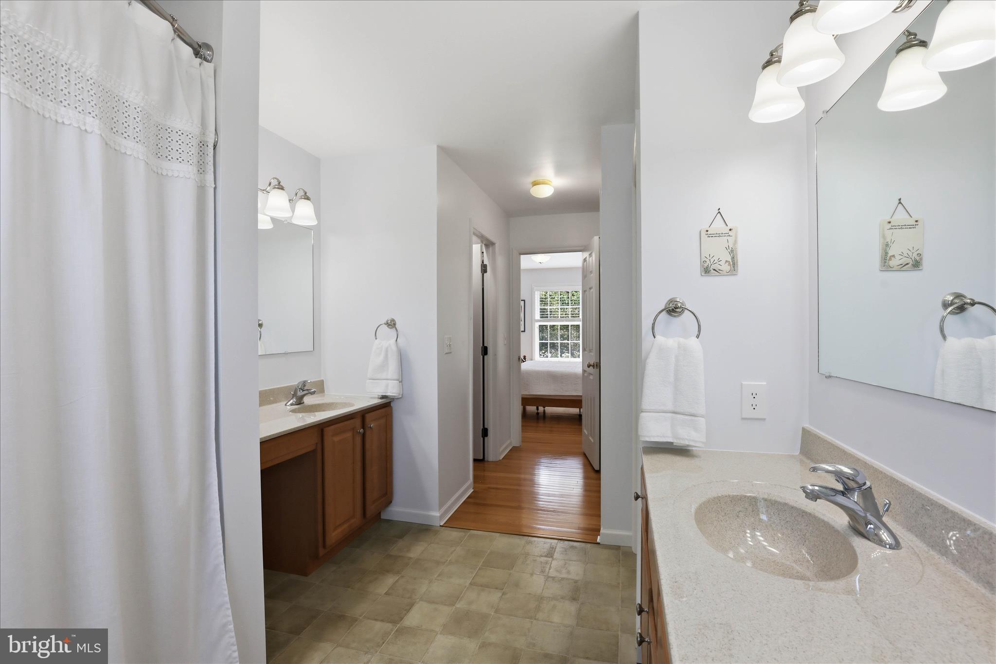 533 Thornberry Lane Lititz, PA 17543 - Photo 31 of 56 a spacious bathroom with a granite countertop sink mirror and shower