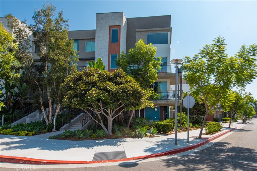 a front view of a building