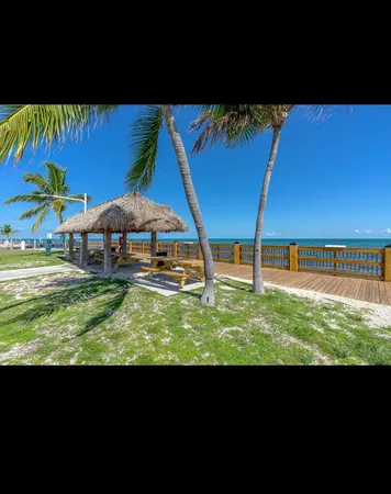 a view of an outdoor space and a swimming pool