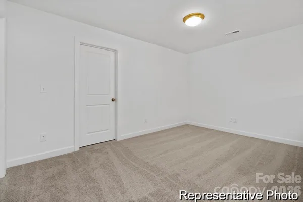 an empty room with an entrance