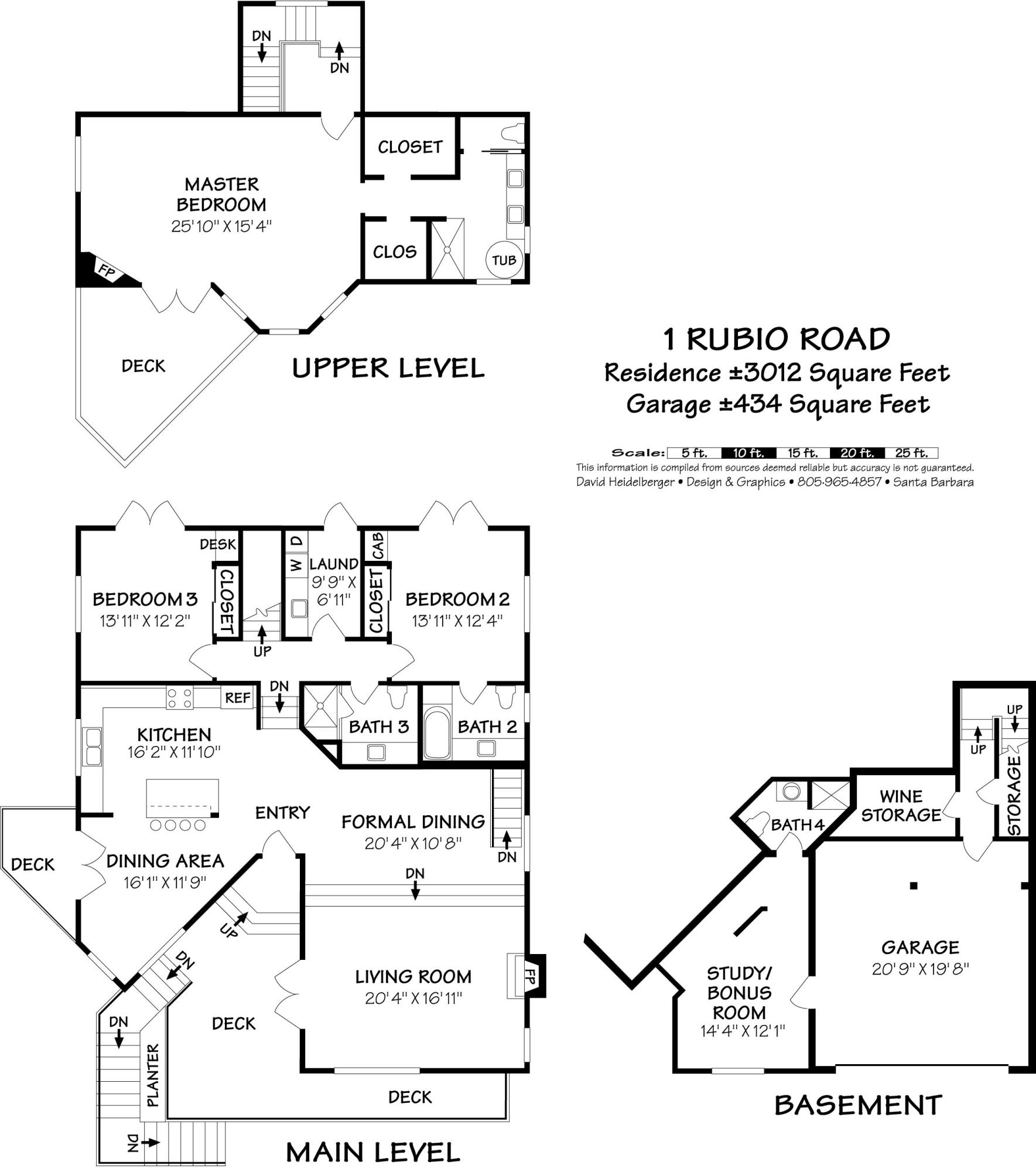 1 Rubio Road Santa Barbara, CA 93103 - Photo 21 of 21 Floor Plan