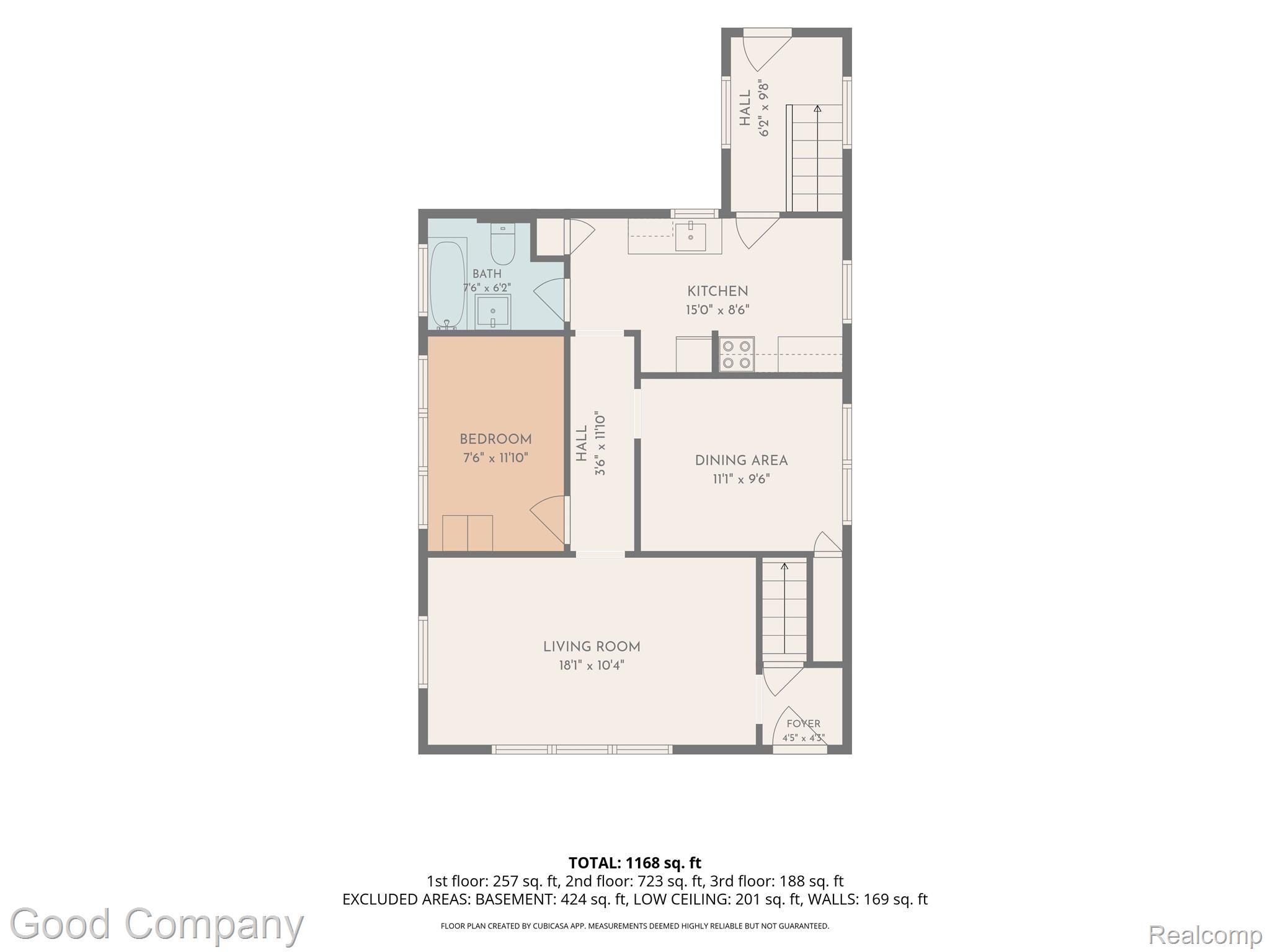835 Allen Street Ferndale, MI 48220 - Photo 22 of 44 2nd_floor_835_allen_street_ferndale_with_dim.jpg