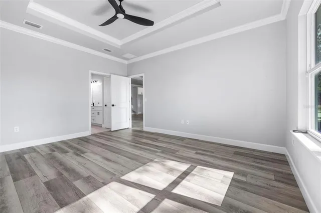 a view of an empty room and window