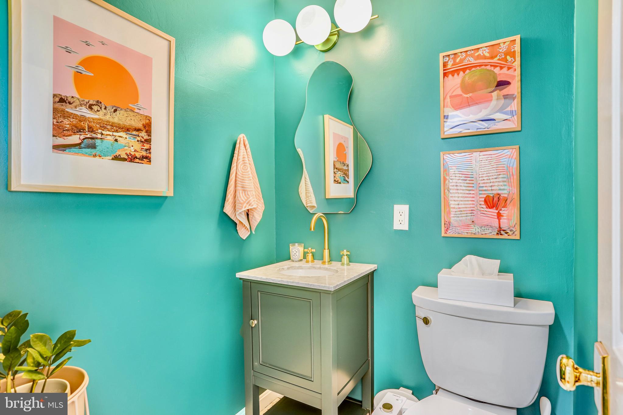 1820 Kalorama Road Northwest, Unit 4 Washington, DC 20009 - Photo 33 of 35 Powder room completely re-done 2024