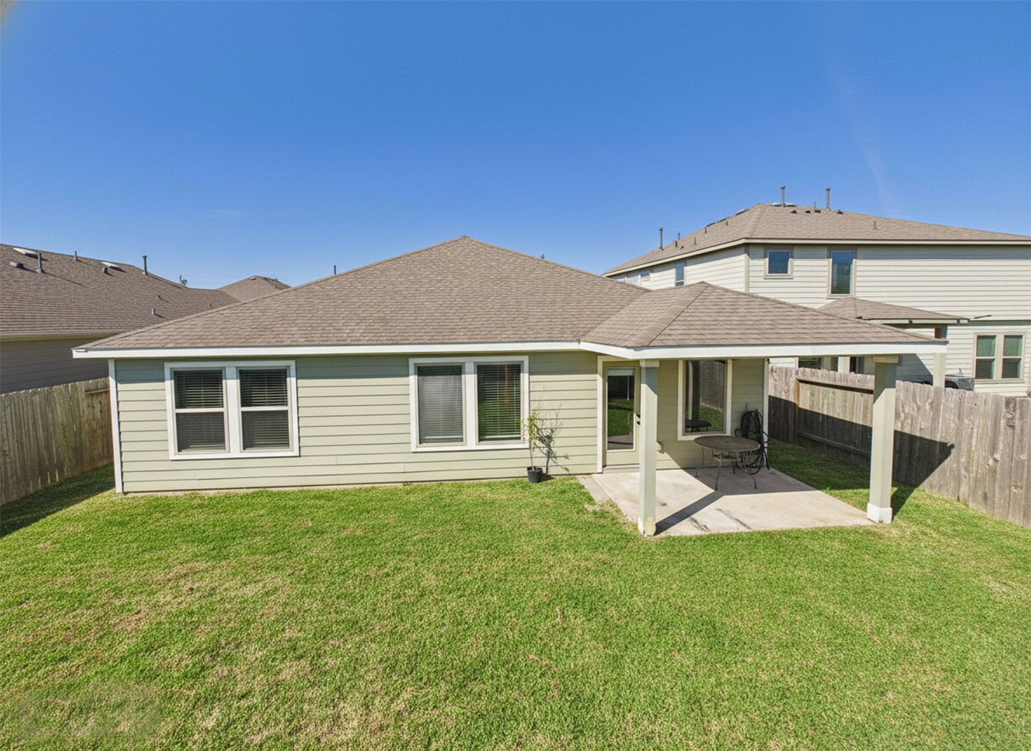 1237 Steed Bluff Drive Alvin, TX 77511 - Photo 43 of 50 Nice covered back porch for outside entertainment and relaxing.