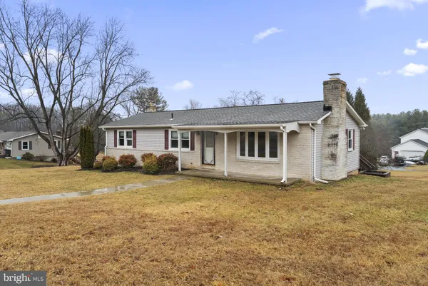 a view of a house with a patio