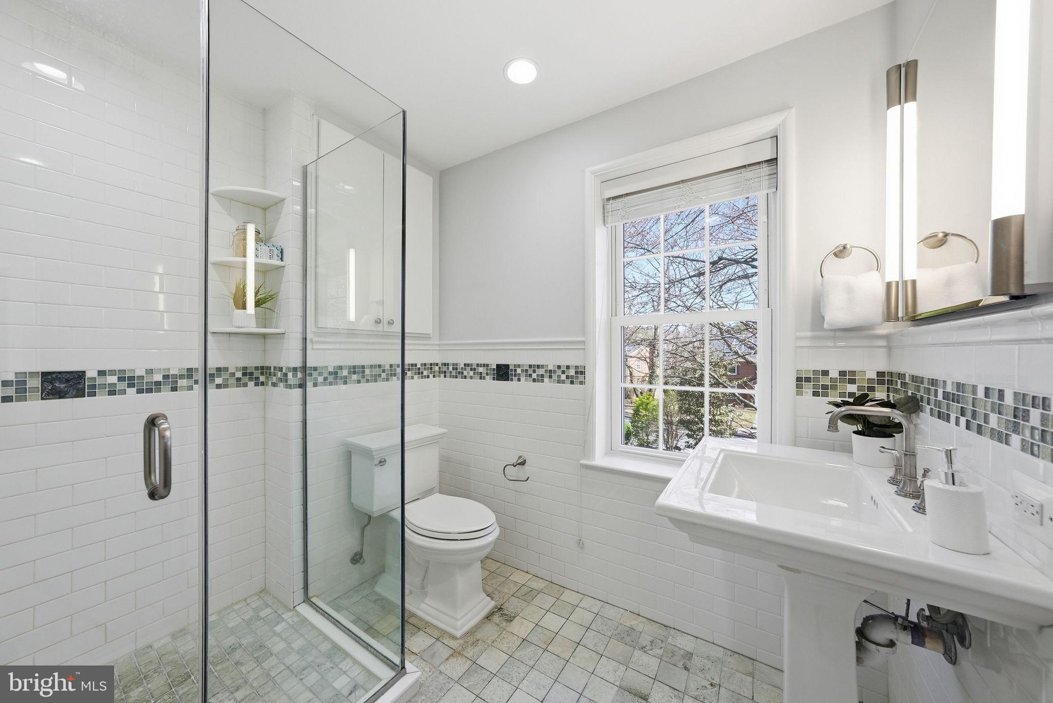 4600 Reno Road Northwest Washington, DC 20008 - Photo 25 of 60 Ensuite Primary Bath, walk-in shower