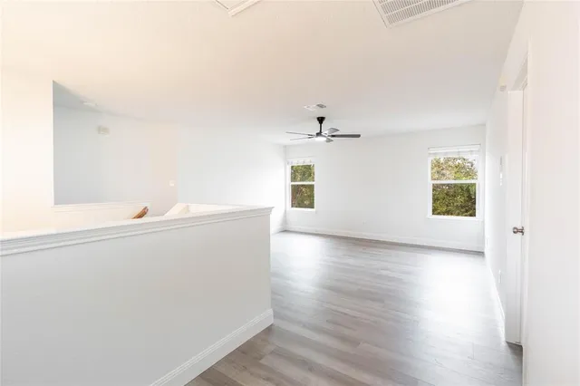 a view of livingroom and hardwood
